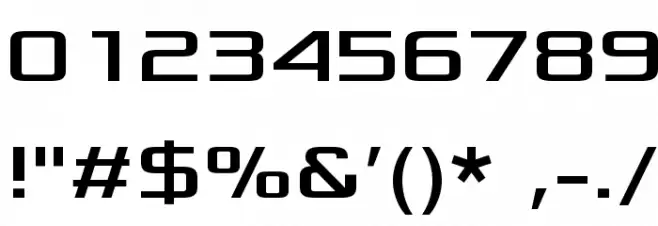 Xolonium Font OTHER CHARS