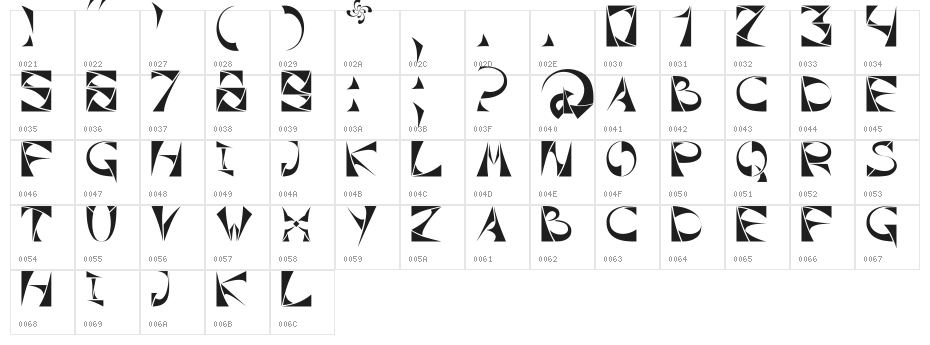 Xorx_Toothy Cyr Character Map