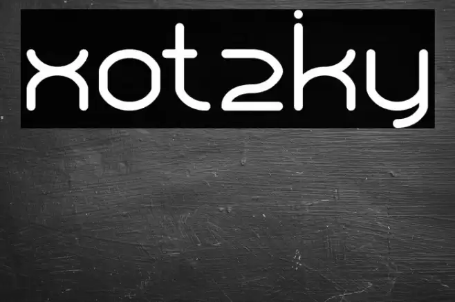 Xotzky Font examples