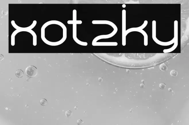 Xotzky Font examples