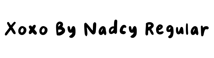Xoxo By Nadcy Regular  免费字体下载