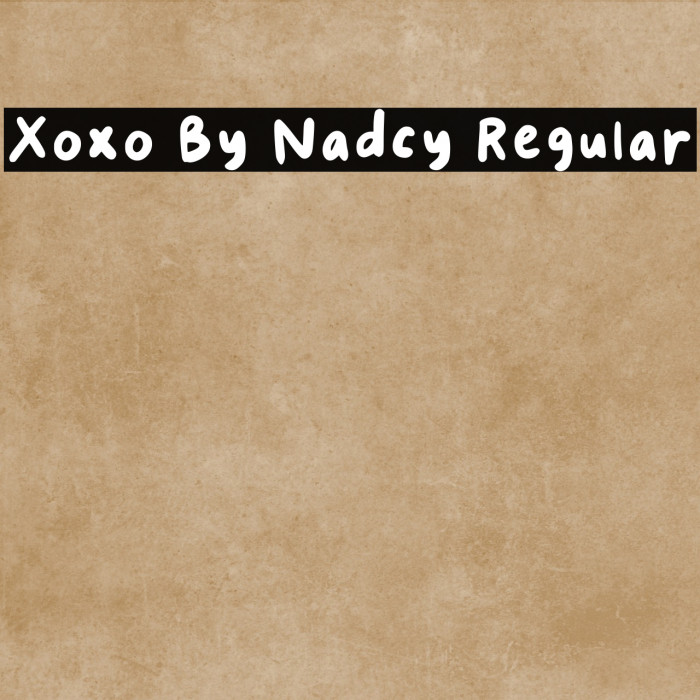 Xoxo By Nadcy Regular Example 1