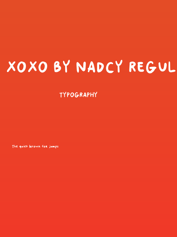 Xoxo By Nadcy Regular Poster