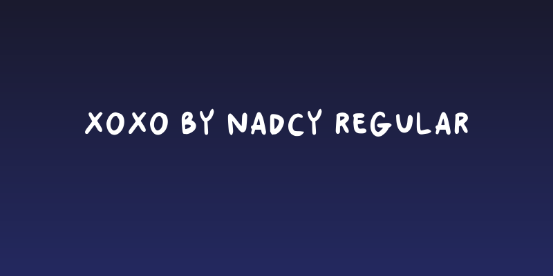 Xoxo By Nadcy Regular Social Header