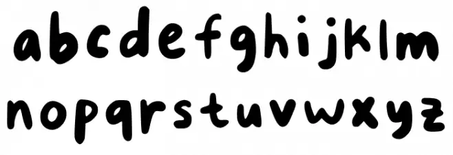 Xoxo By Nadcy Regular Font LOWERCASE