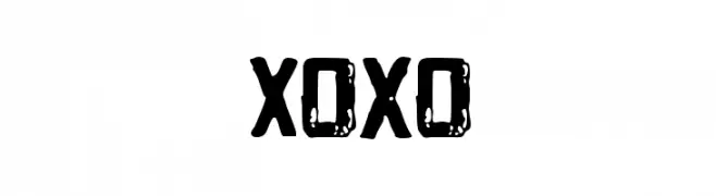Xoxo  Скачать бесплатные шрифты