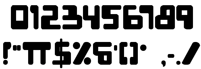 XPED Bold Font OTHER CHARS