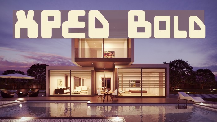 XPED Bold Font examples