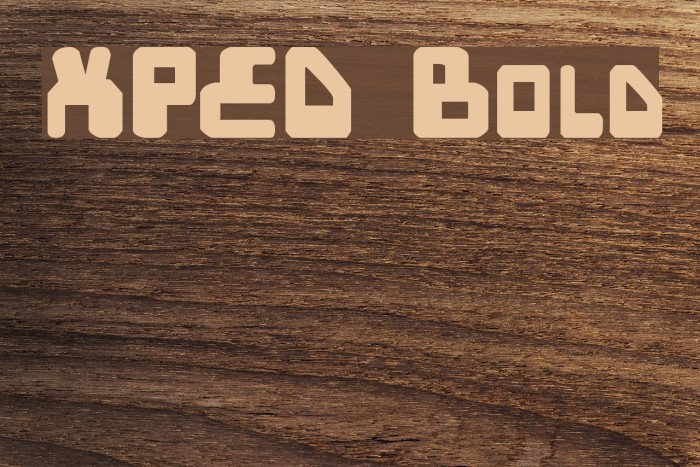 XPED Bold Font examples
