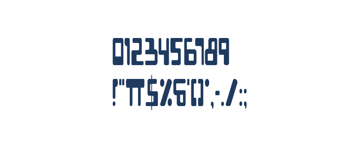 XPED Condensed Other Characters