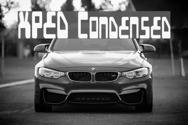 XPED Condensed Font examples