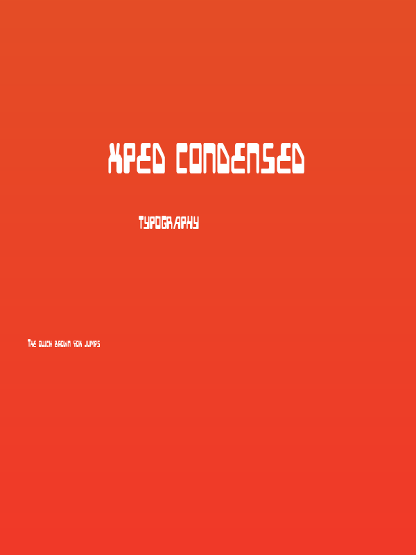XPED Condensed Poster