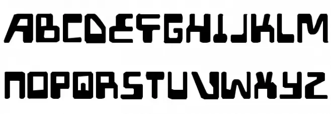 XPED Distressed フォント 大文字