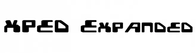 XPED Expanded  Скачать бесплатные шрифты