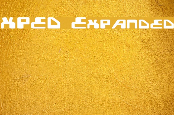 XPED Expanded Fonte examples