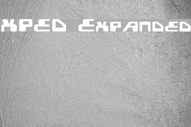 XPED Expanded Fonte examples