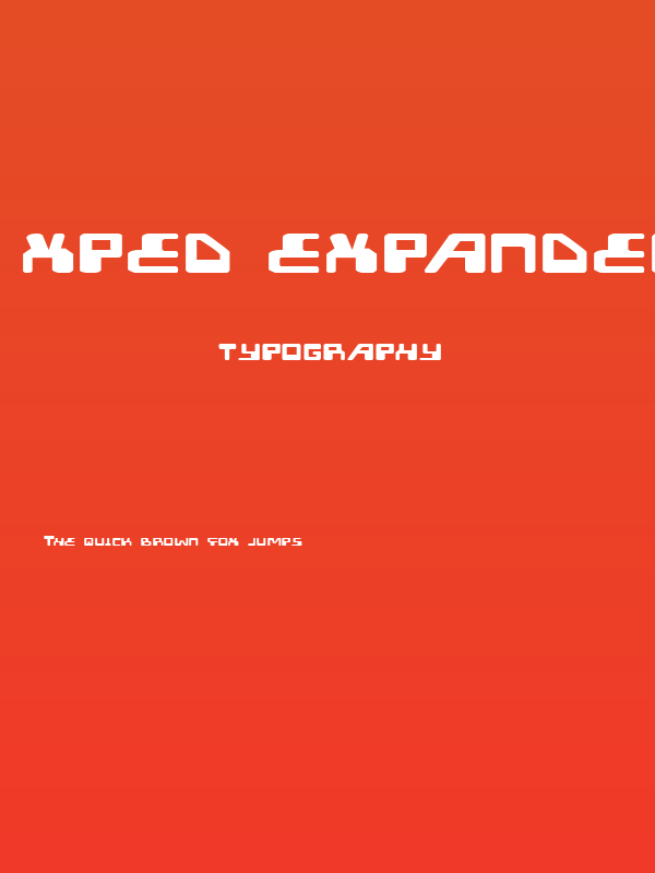 XPED Expanded Poster