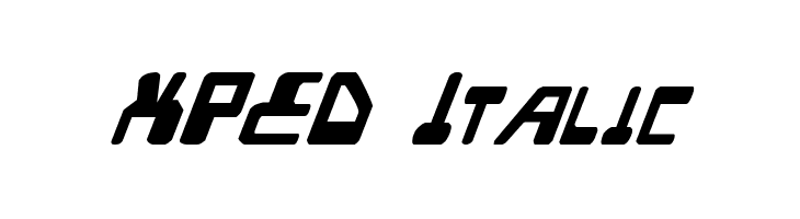 XPED Italic  免费字体下载