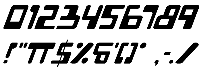 XPED Italic Font OTHER CHARS