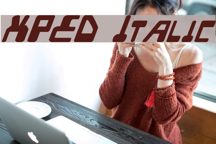 XPED Italic Font examples