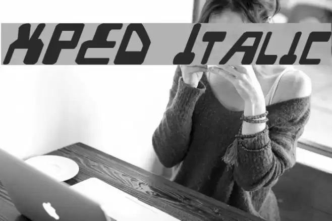 XPED Italic Fonte examples