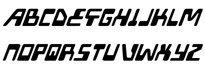 XPED Italic Font LOWERCASE