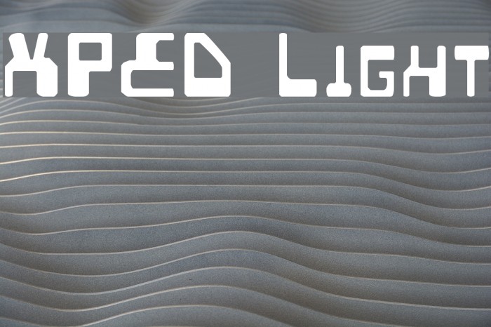 XPED Light Font examples