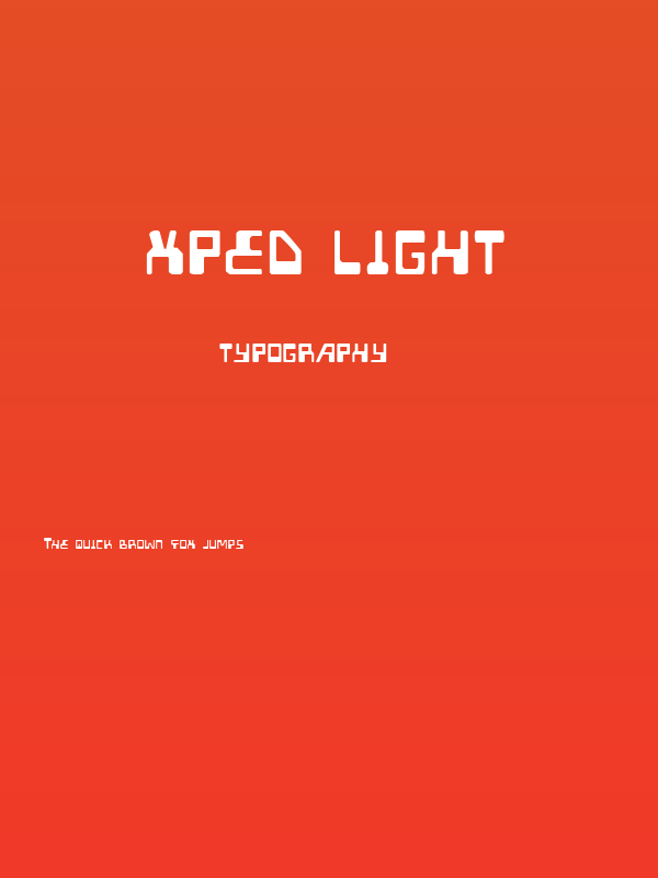 XPED Light Poster