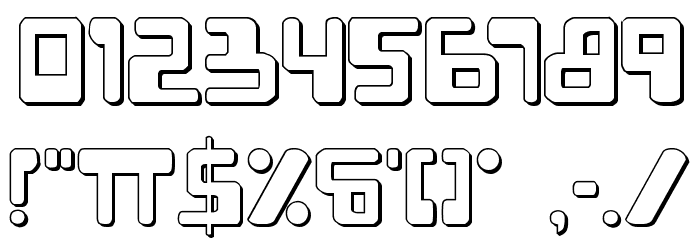 XPED Shadow Font OTHER CHARS