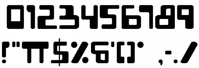 XPED Font OTHER CHARS