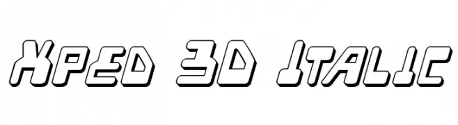Xped 3D Italic 