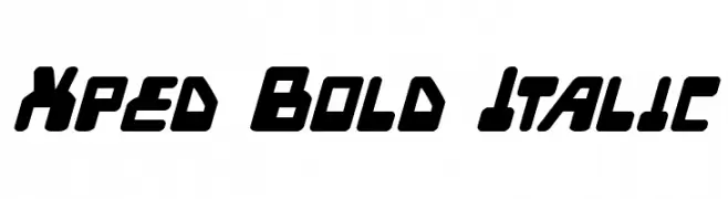 Xped Bold Italic 