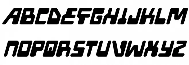 Xped Bold Italic फ़ॉन्ट अपरकेस