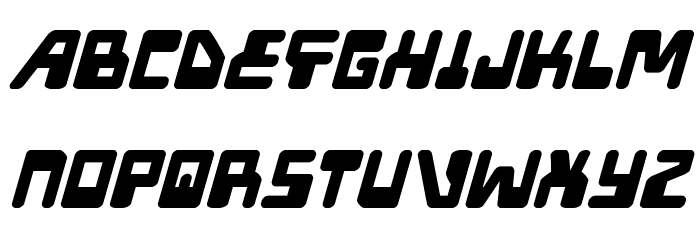 Xped Bold Italic Font LOWERCASE