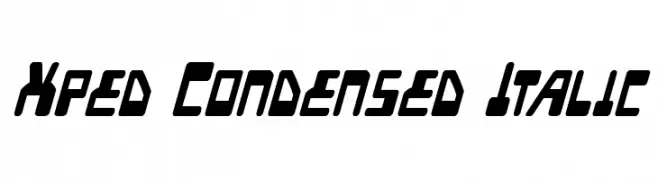 Xped Condensed Italic 
