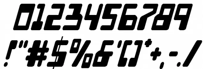 Xped Condensed Italic Font OTHER CHARS