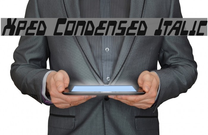 Xped Condensed Italic Example 1