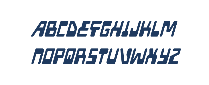 Xped Condensed Italic Lowercase