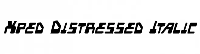 Xped Distressed Italic 