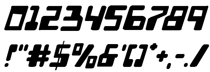 Xped Distressed Italic Font OTHER CHARS