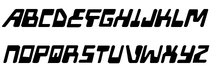 Xped Distressed Italic Font LOWERCASE