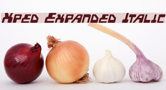 Xped Expanded Italic Example 1