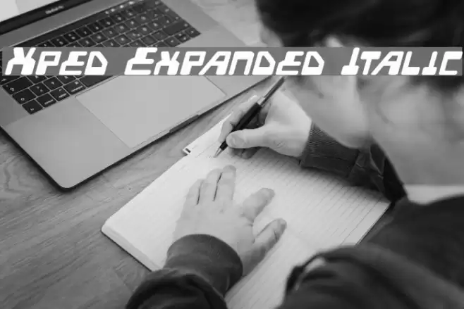 Xped Expanded Italic Font examples
