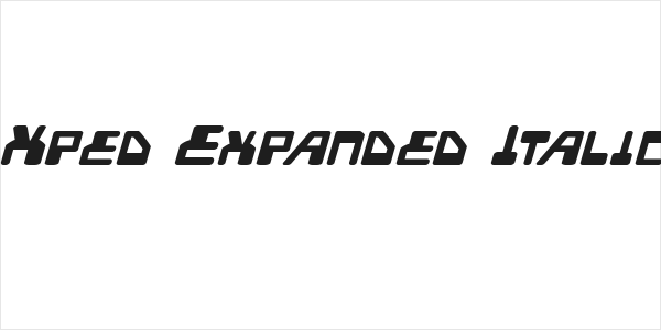 Xped Expanded Italic Logo