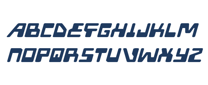 Xped Expanded Italic Lowercase