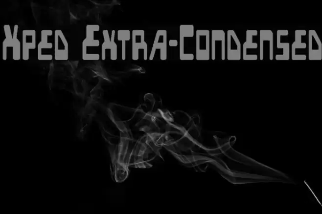 Xped Extra-Condensed Font examples