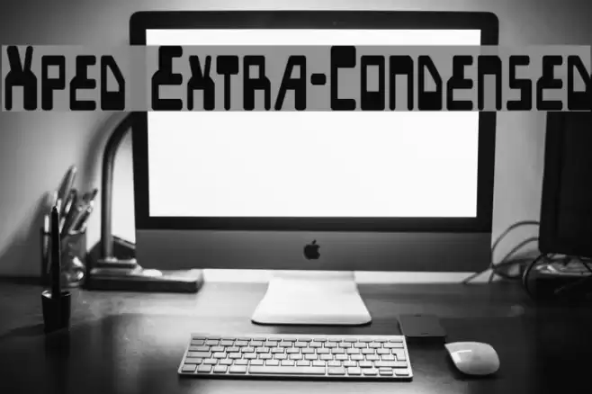 Xped Extra-Condensed Font examples