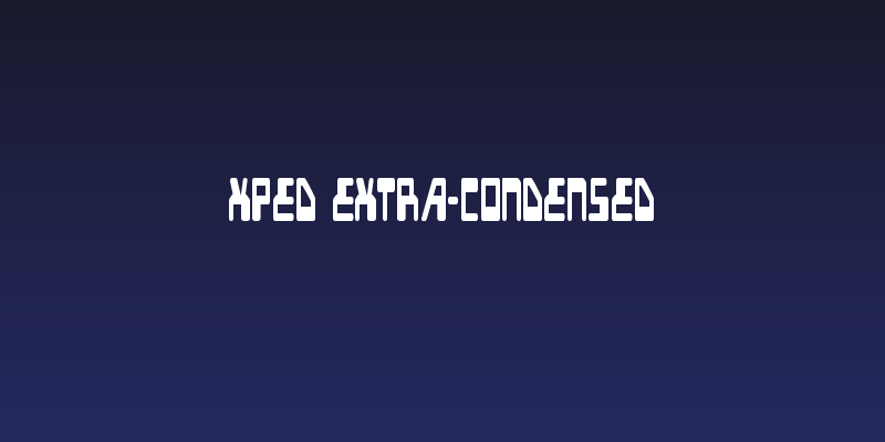 Xped Extra-Condensed Social Header