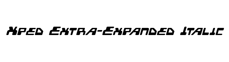 Xped Extra-Expanded Italic  لخطوط تنزيل