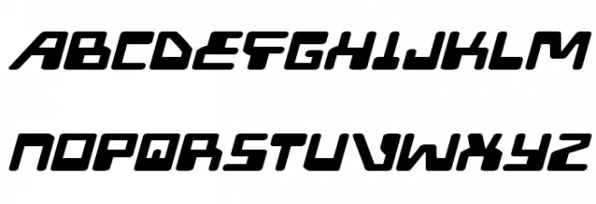 Xped Extra-Expanded Italic फ़ॉन्ट अपरकेस
